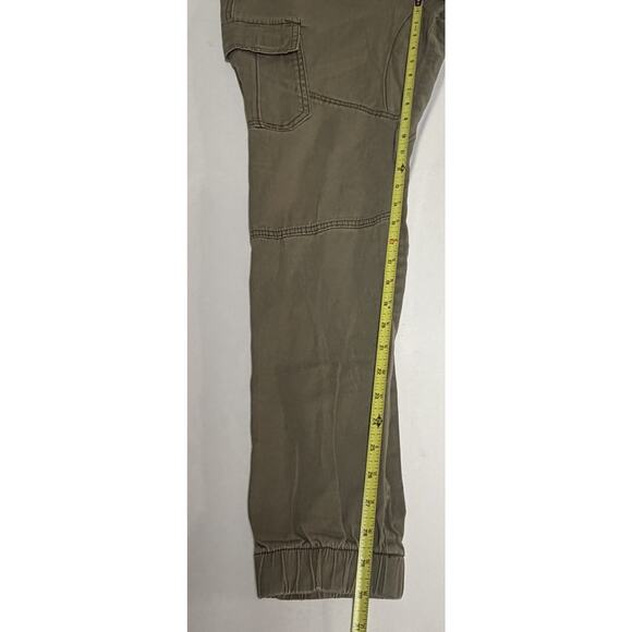 Faded Glory Pants Men Medium Cargo Jogger Streetwear Style Army Green Ankle Cuff - Picture 10 of 12